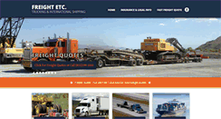 Desktop Screenshot of freightetc.com